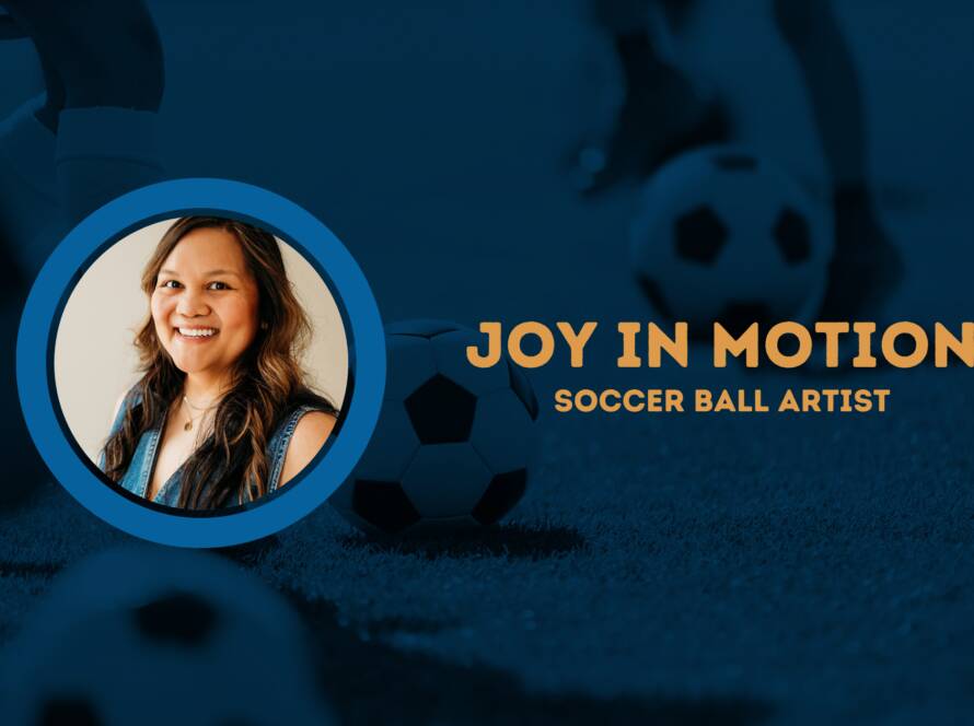 Joy in Motion soccer ball artist
